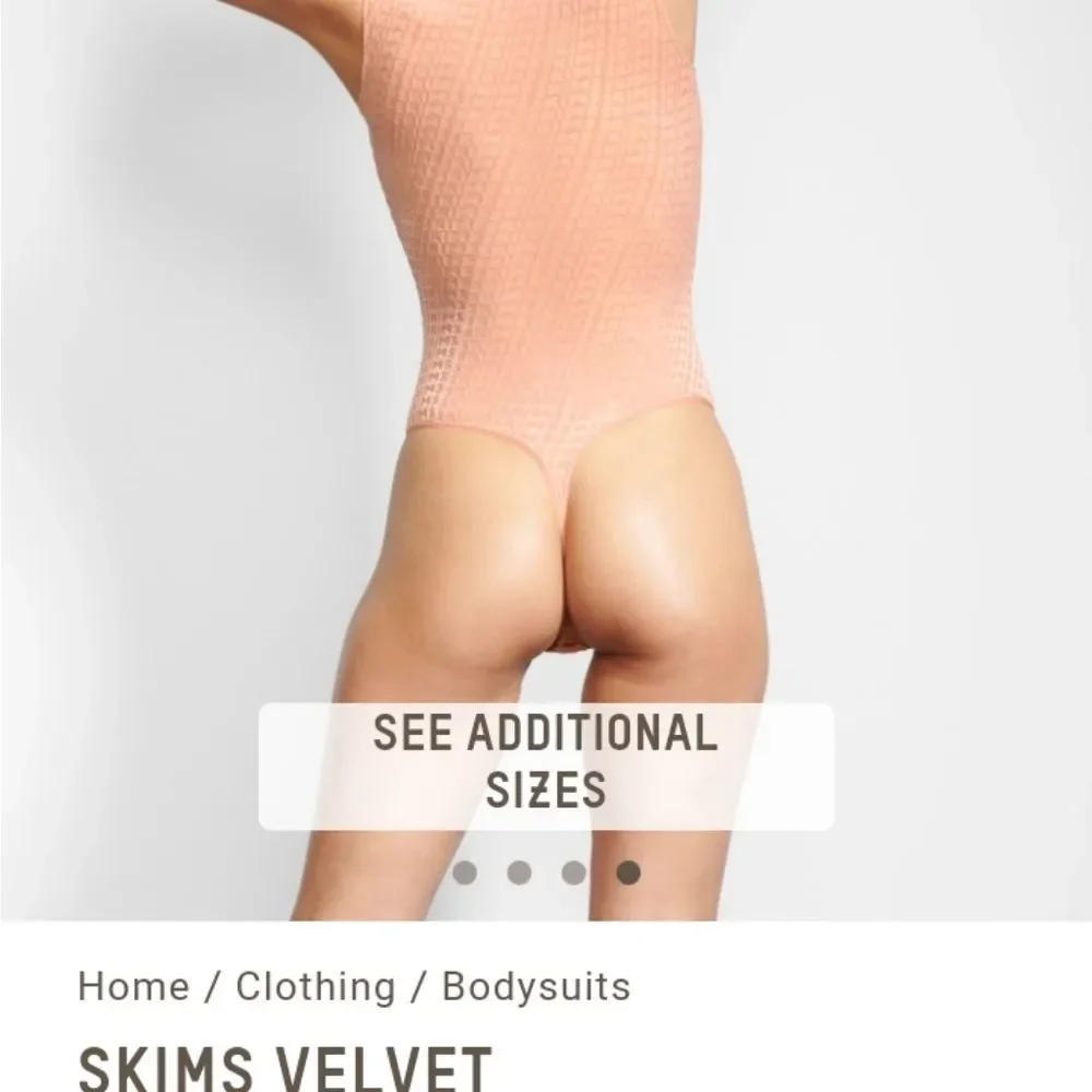 SKIMS Monogram-patterned logo bodysuit - Picture 6 of 10